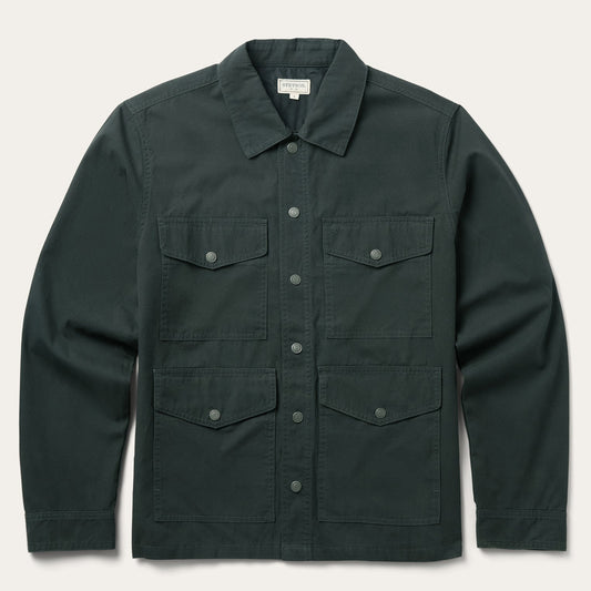 Waxed Canvas Shirt Jacket