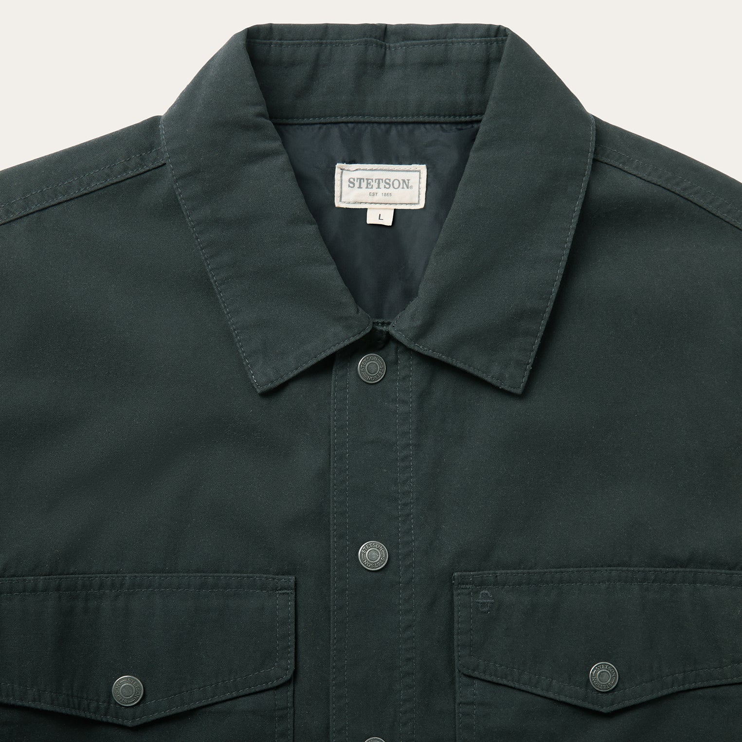 Waxed Canvas Shirt Jacket