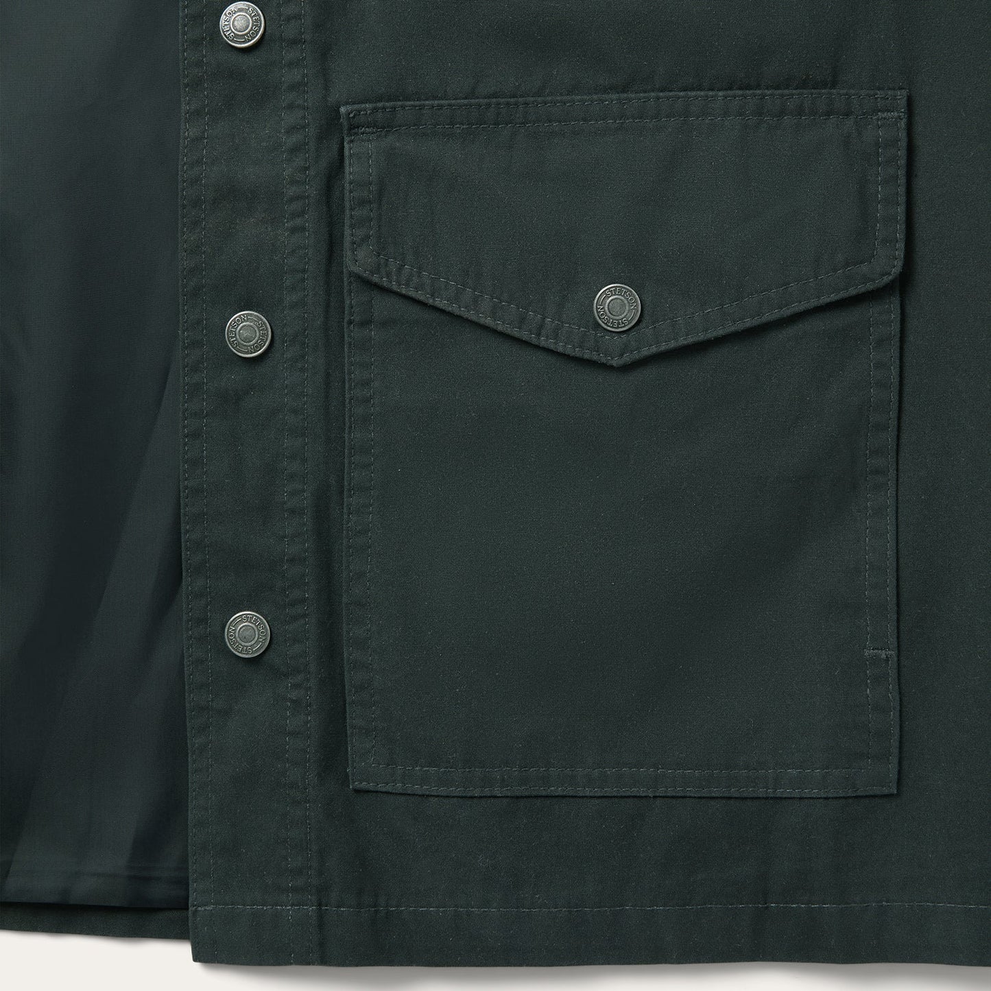 Waxed Canvas Shirt Jacket