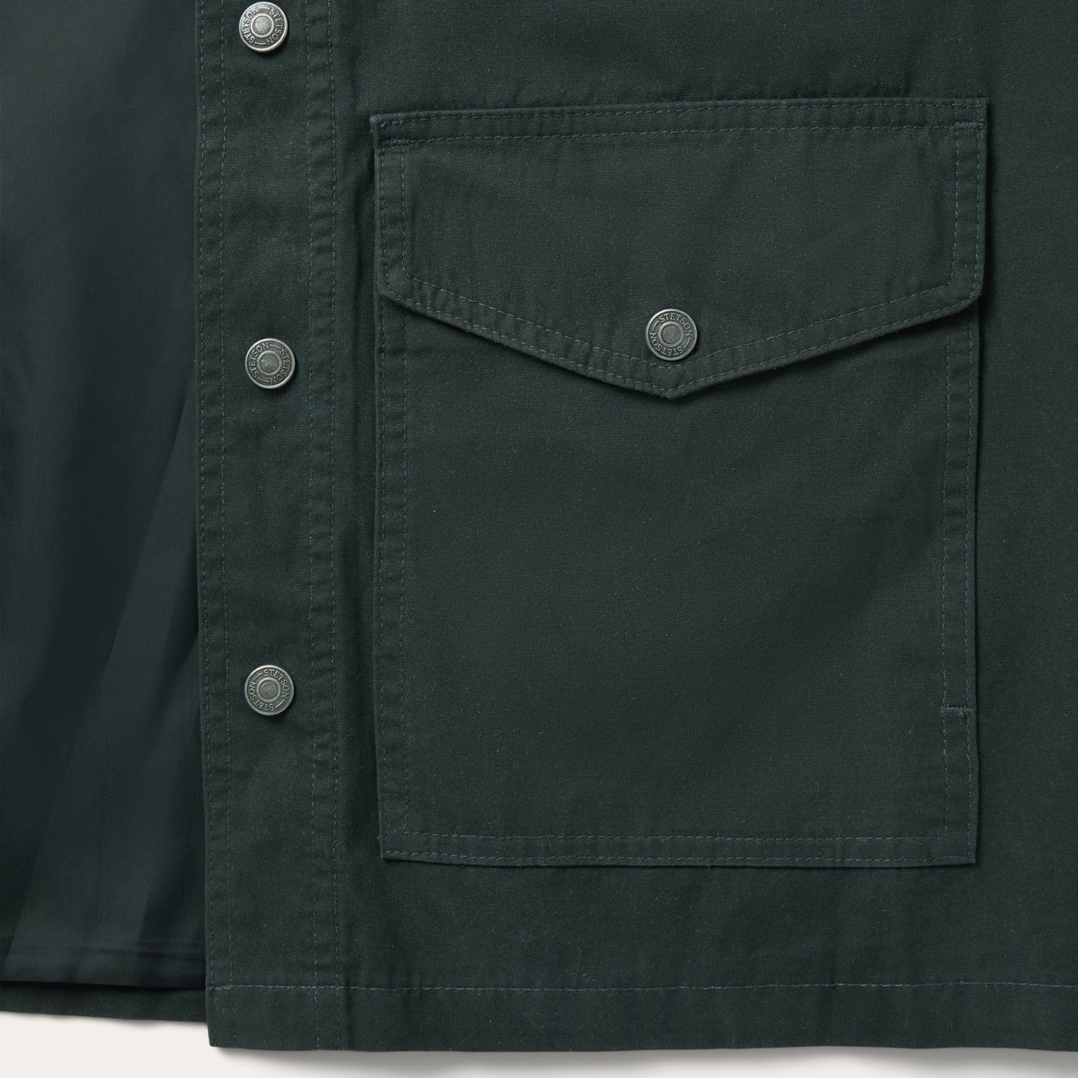 Waxed Canvas Shirt Jacket