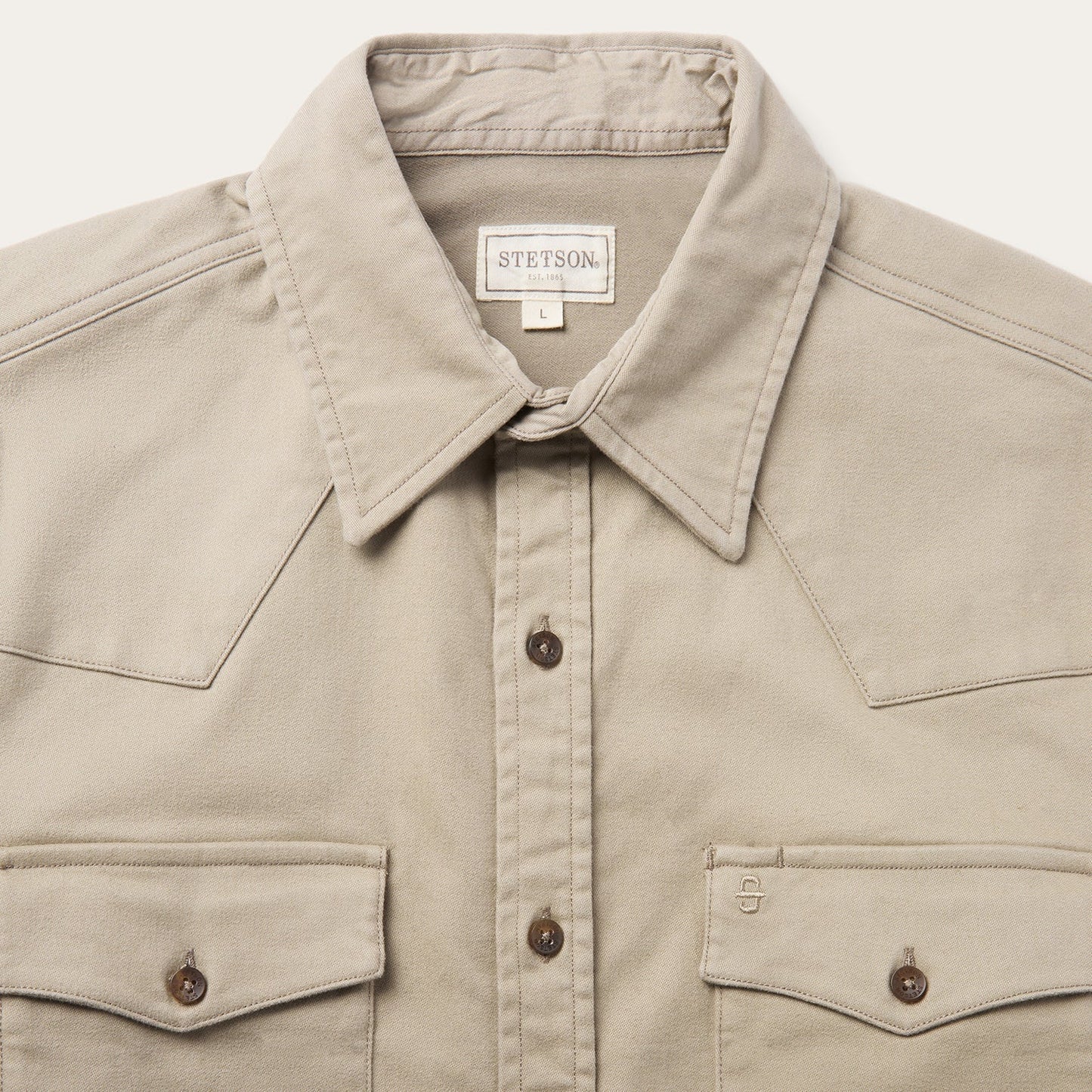 Brushed Twill Lined Shirt Jacket