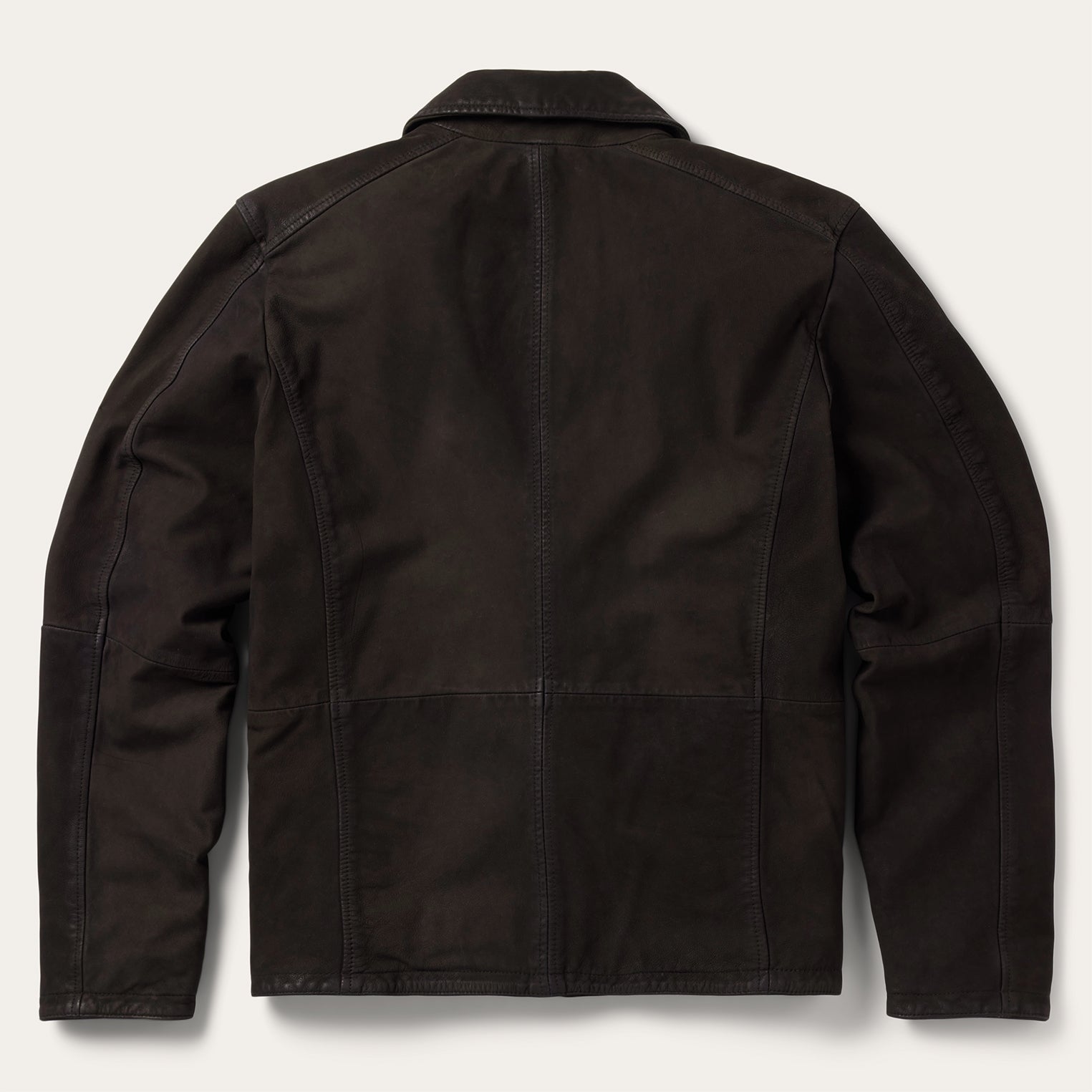 Zip Front Suede Leather Jacket