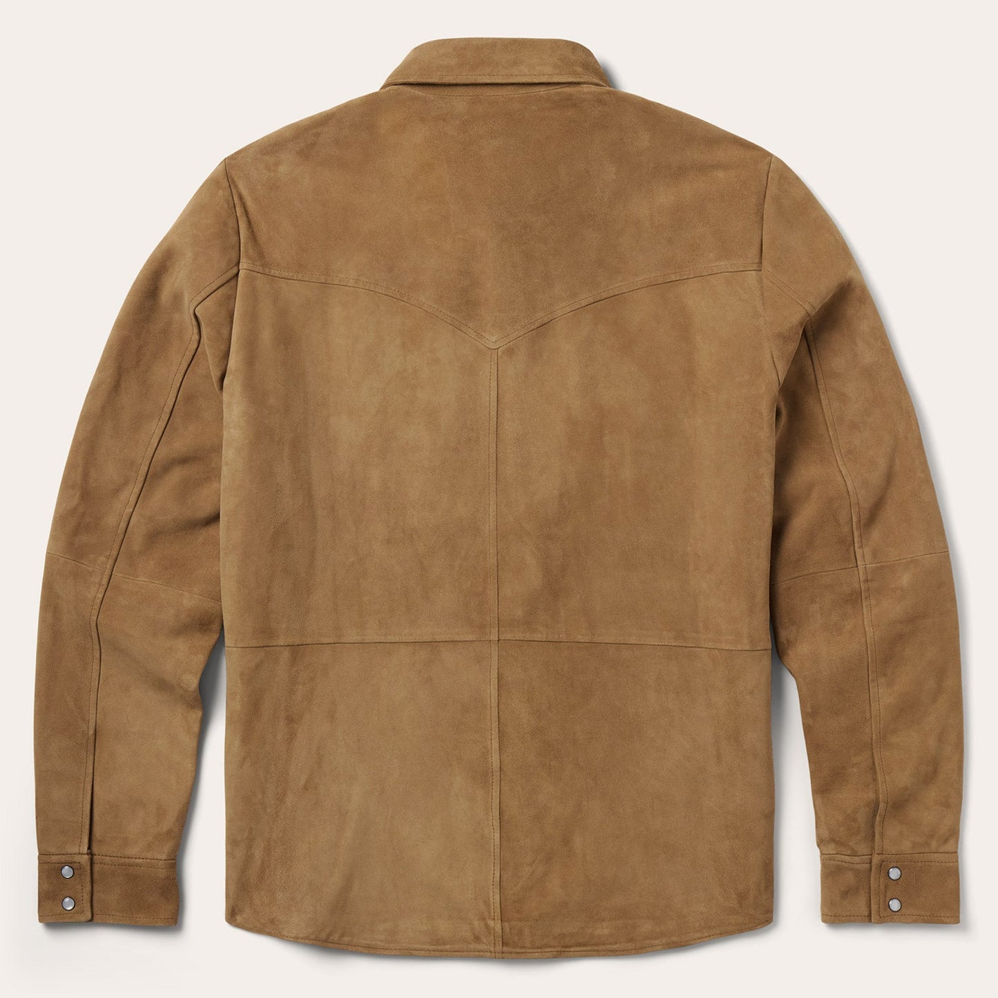 Suede Leather Shirt Jacket