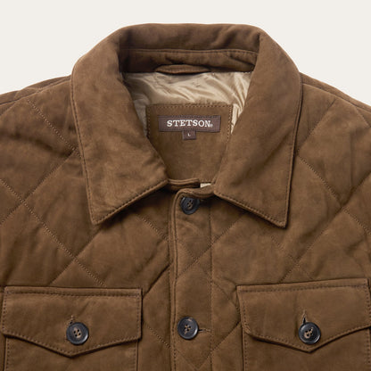 Quilted Suede Jacket
