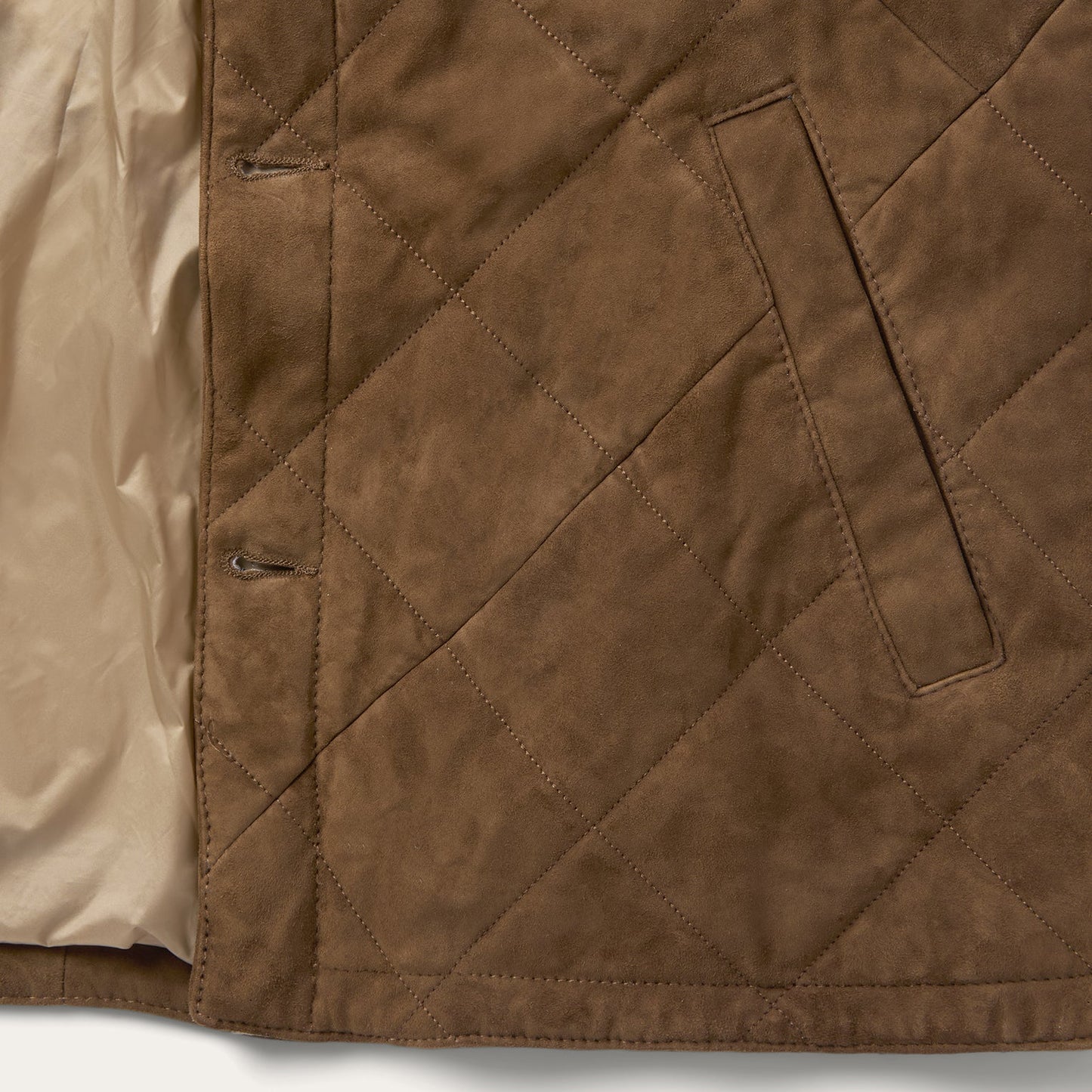 Quilted Suede Jacket