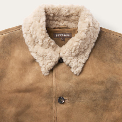 Antique Suede Shearling Jacket