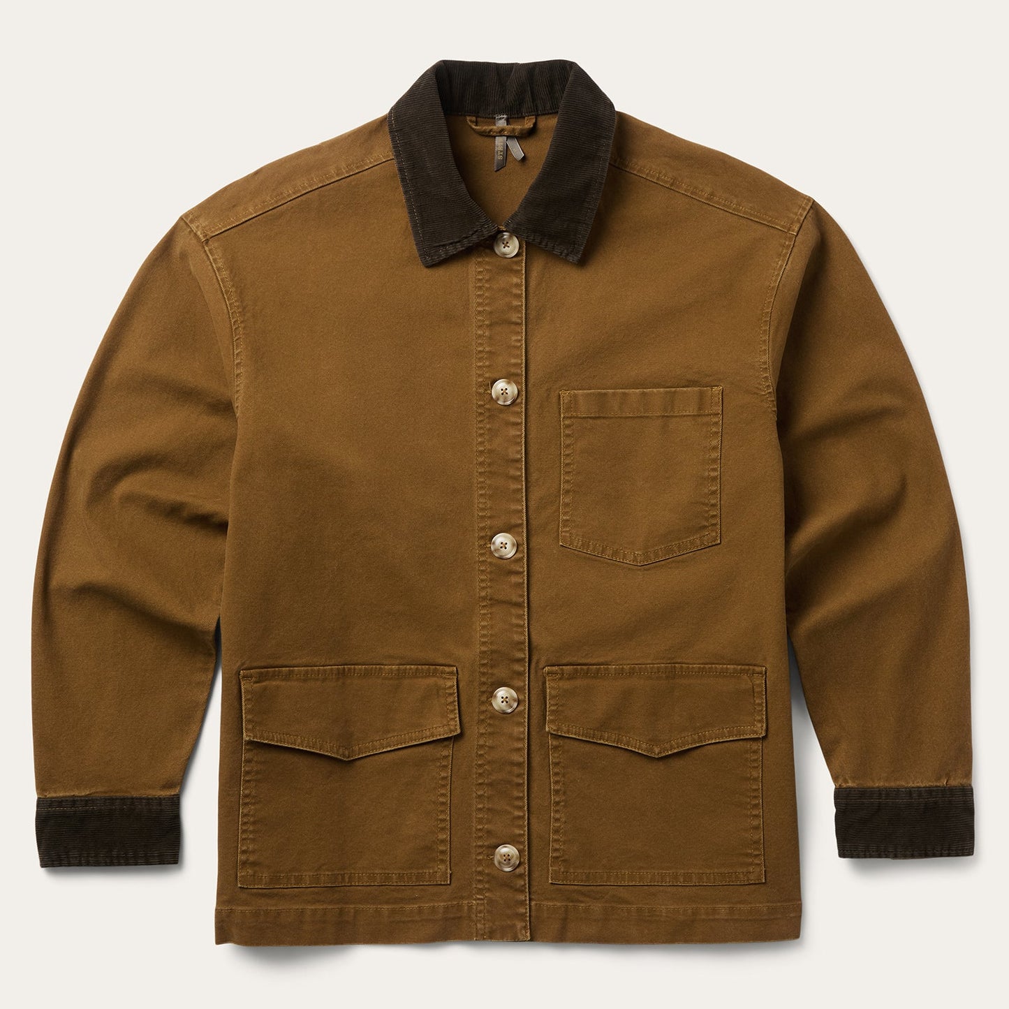 Corduroy Collar Canvas Barn Jacket