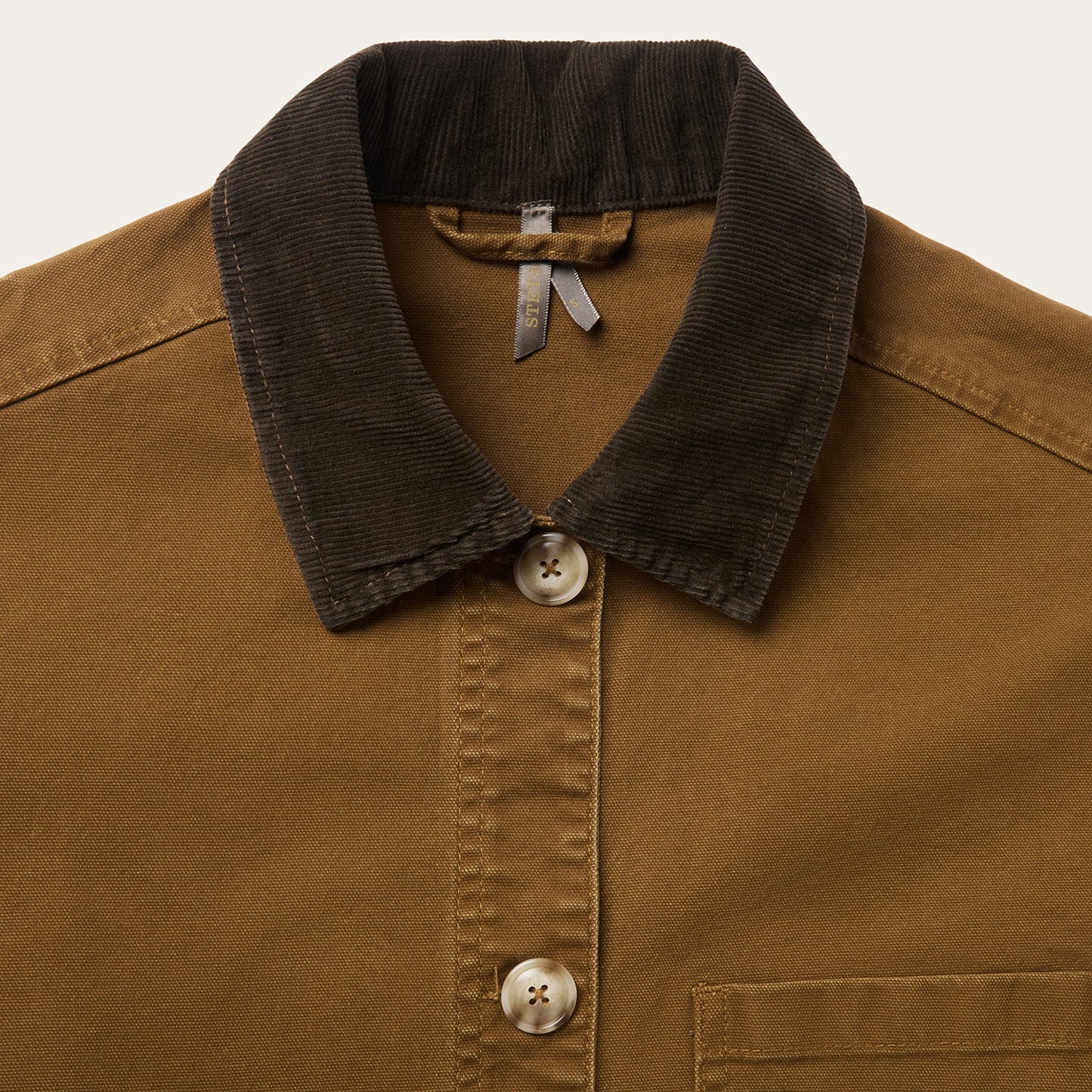 Corduroy Collar Canvas Barn Jacket