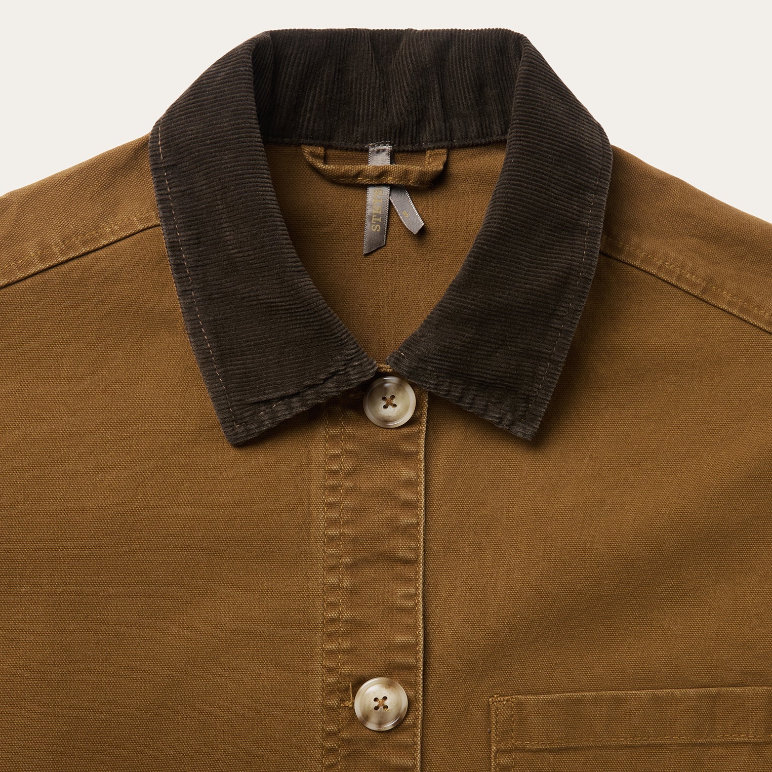Corduroy Collar Canvas Barn Jacket