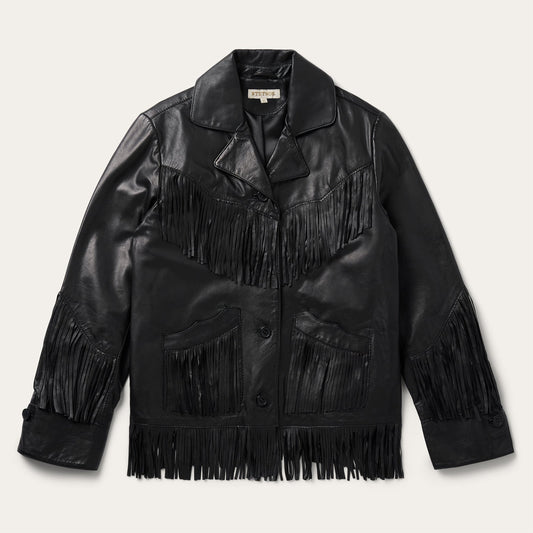 Fringe Leather Jacket
