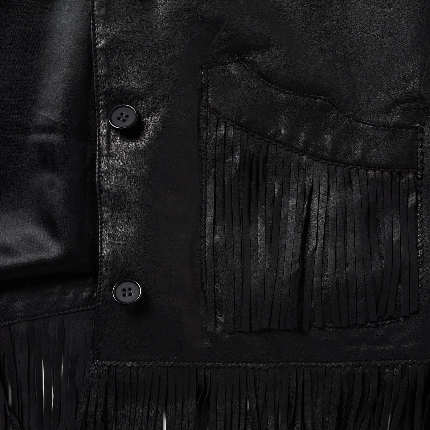 Fringe Leather Jacket