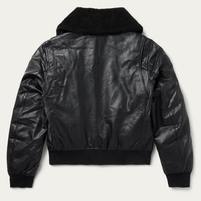 Leather Bomber Jacket