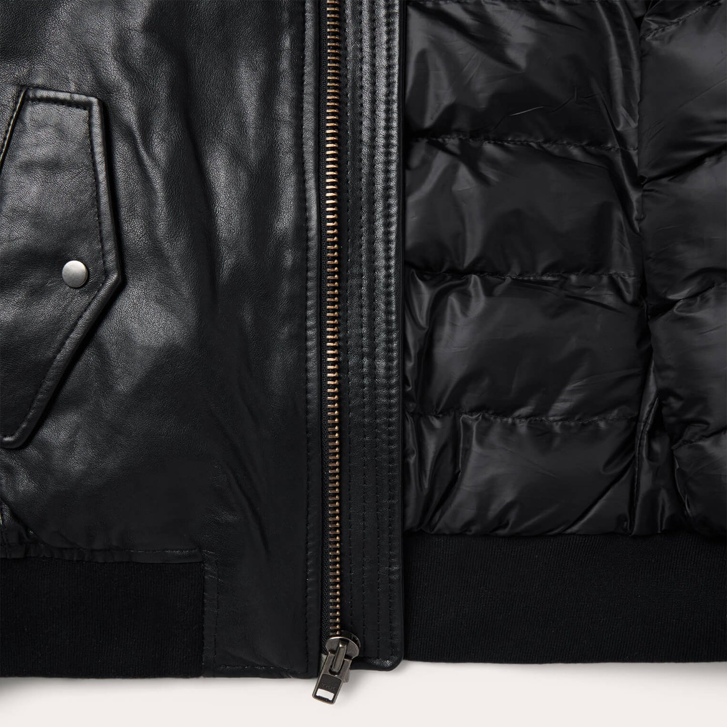 Leather Bomber Jacket