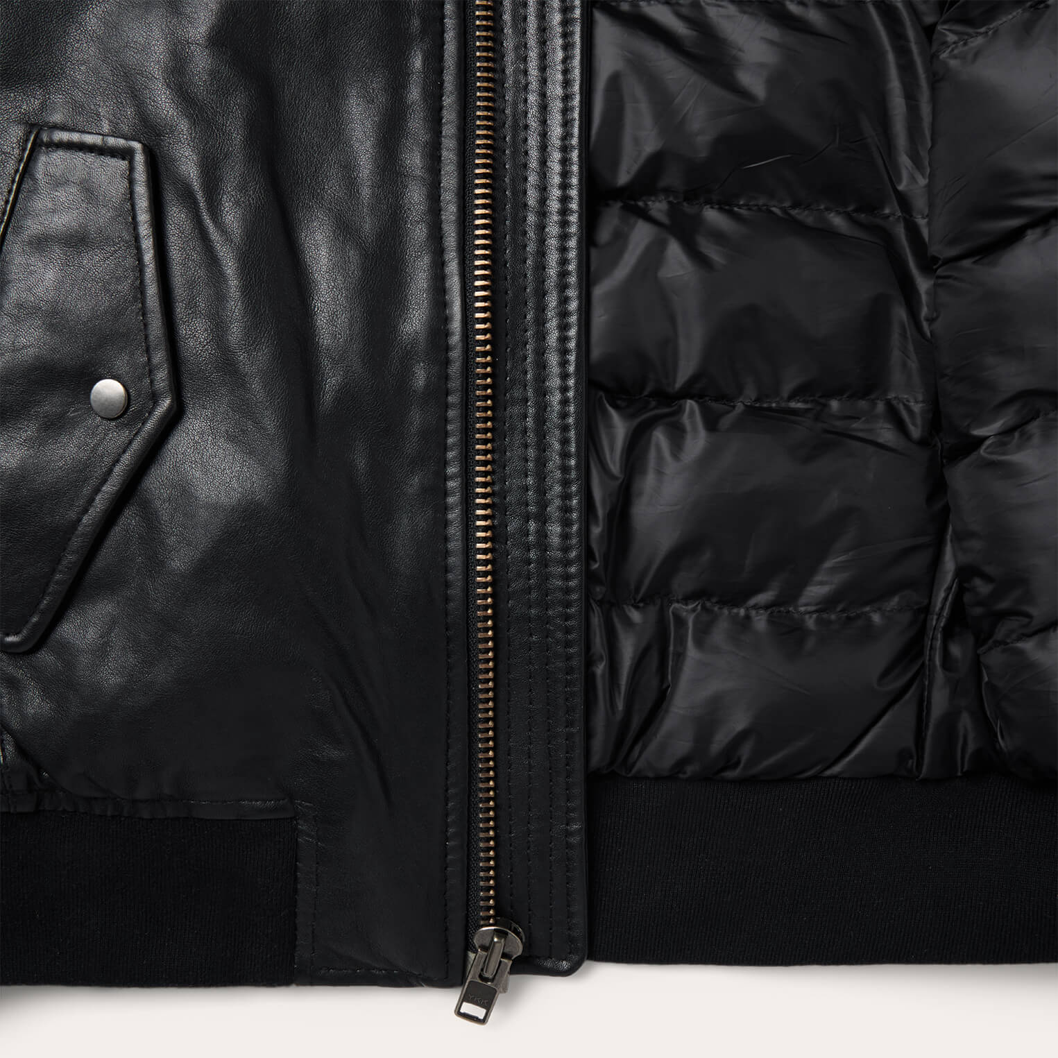 Leather Bomber Jacket