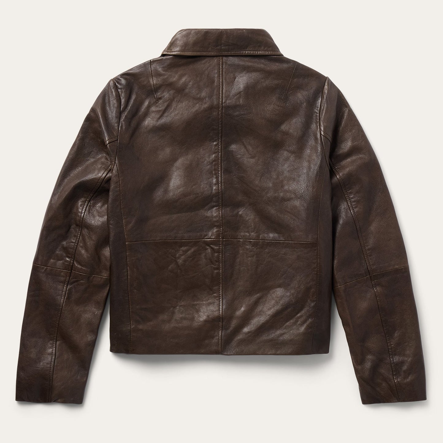 Lamb Leather Cropped Jacket