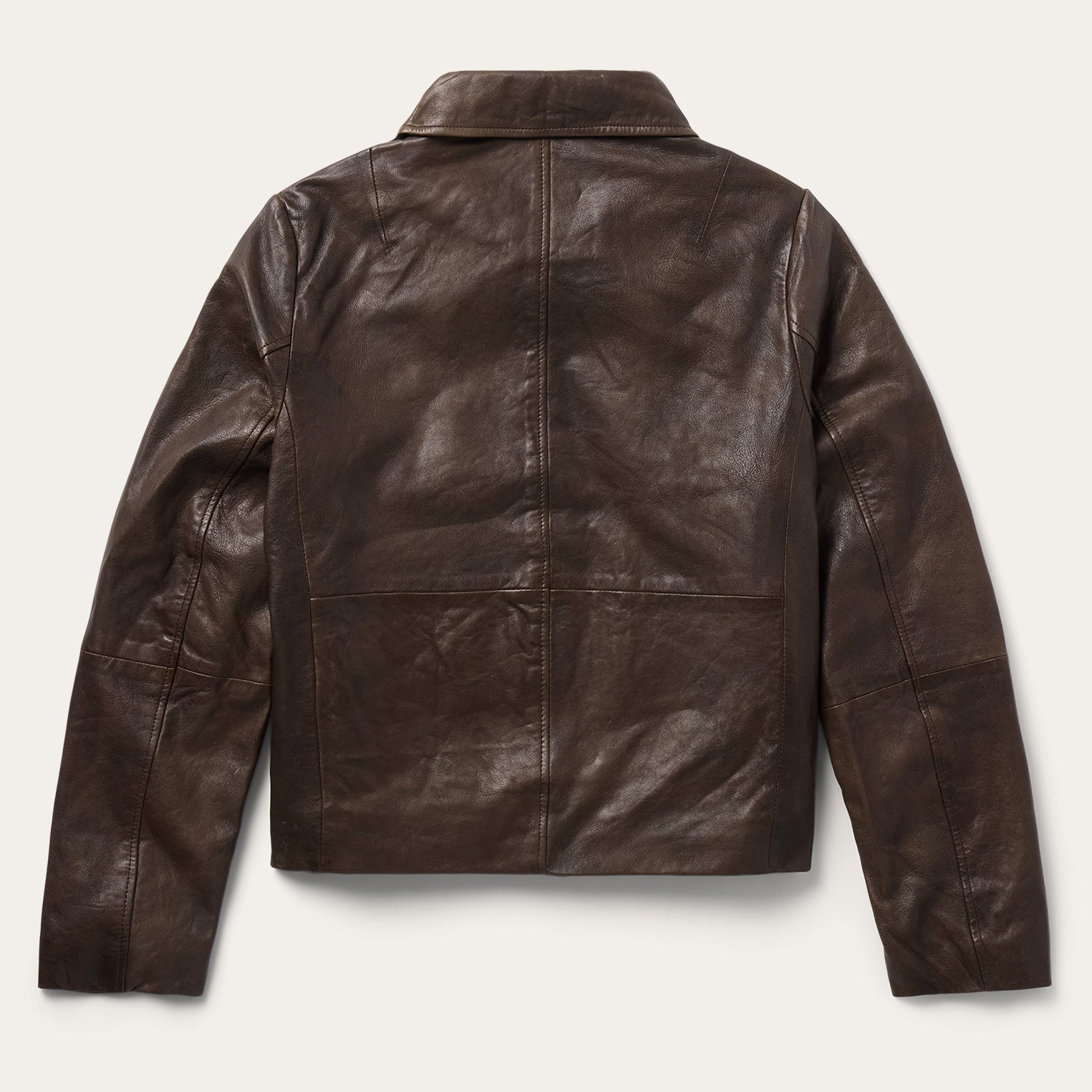 Lamb Leather Cropped Jacket