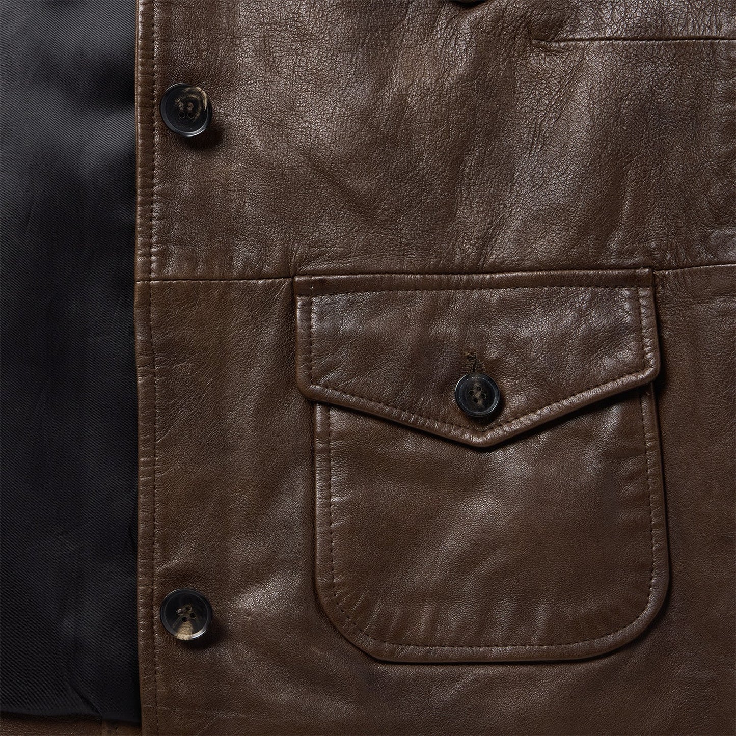 Lamb Leather Cropped Jacket