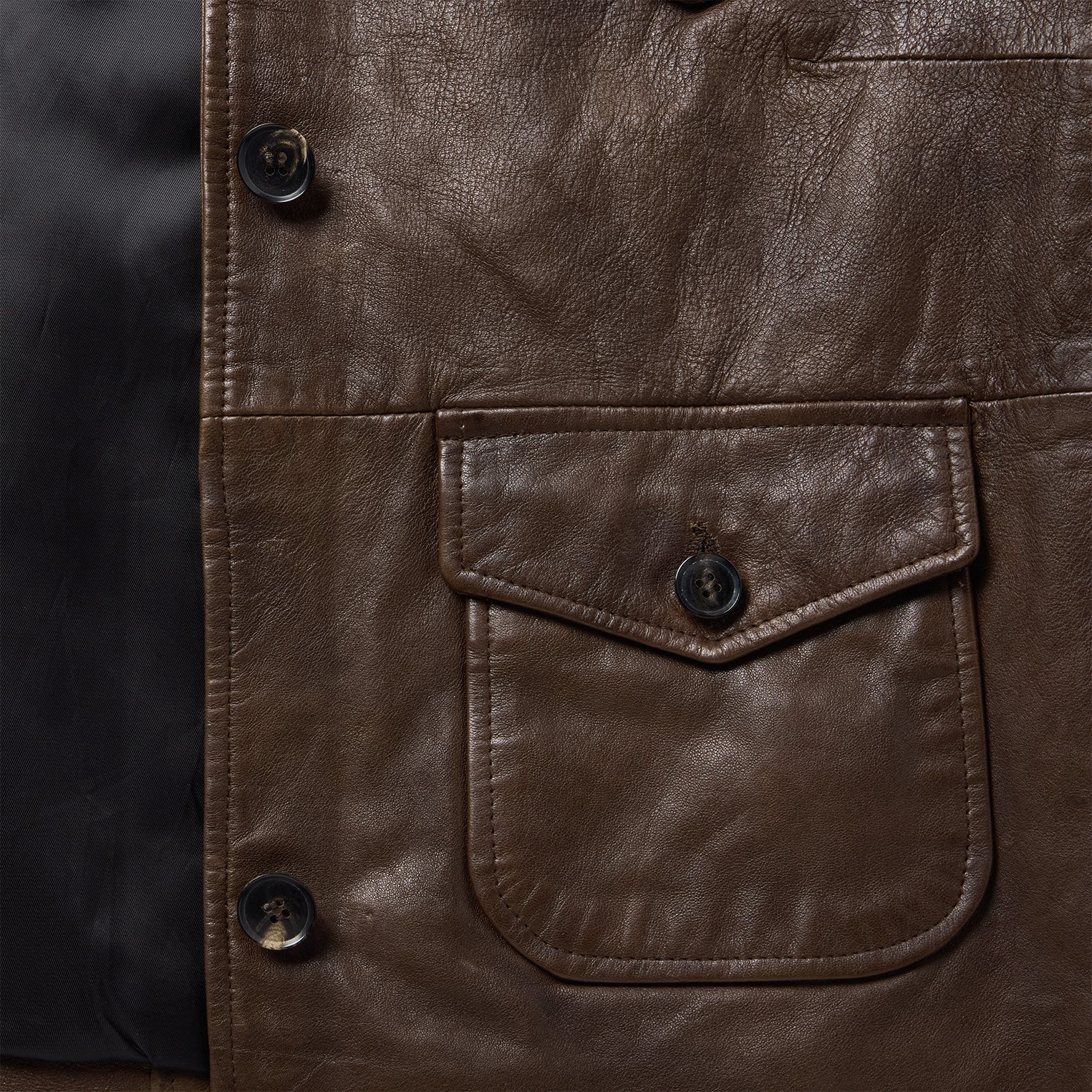 Lamb Leather Cropped Jacket