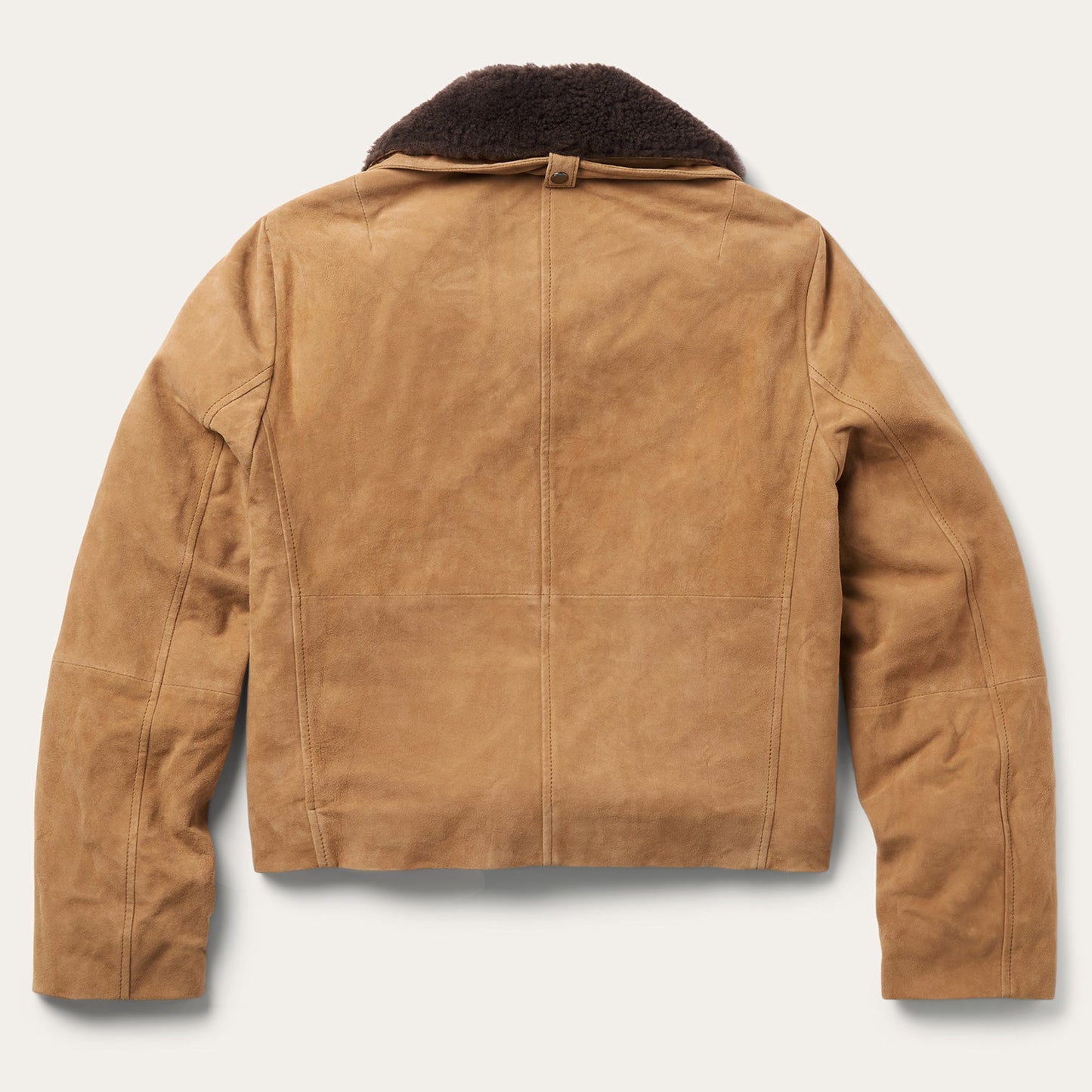 Suede Shearling Cropped Jacket