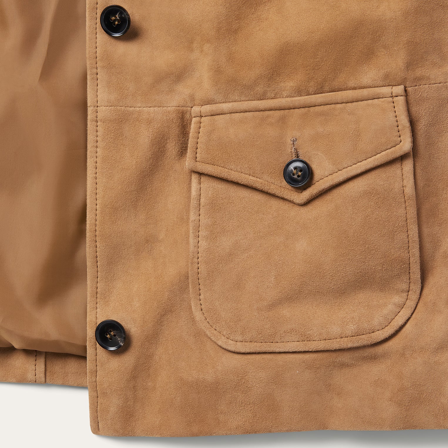 Suede Shearling Cropped Jacket