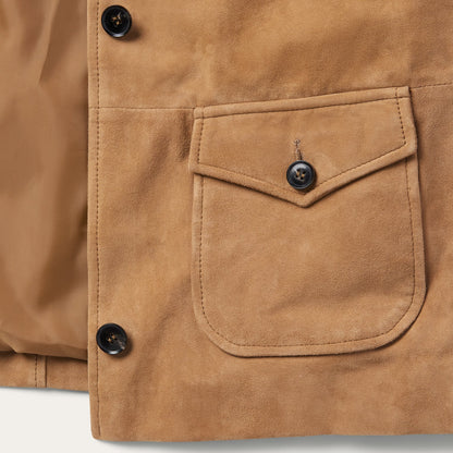 Suede Shearling Cropped Jacket