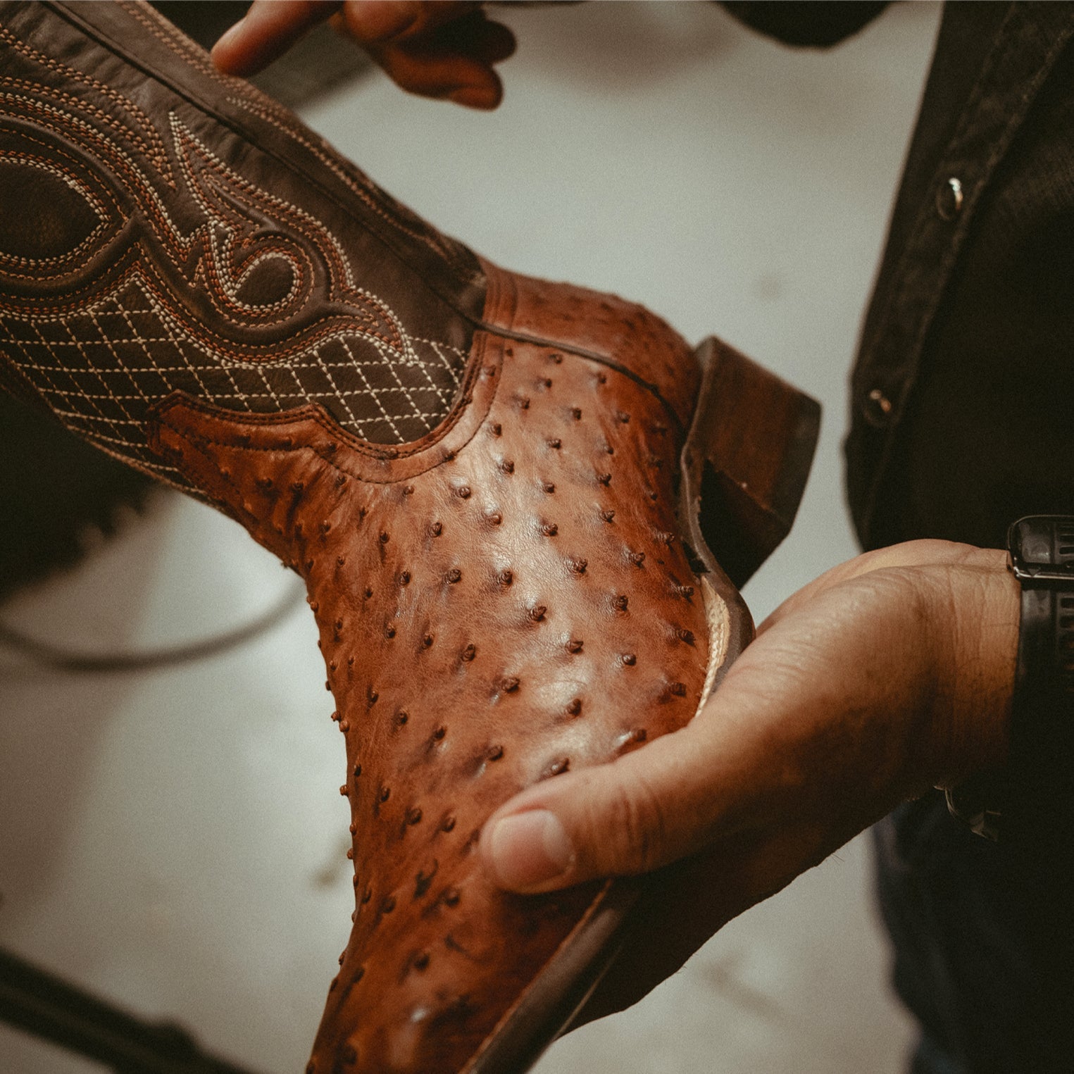 Ozzy Ostrich Boot