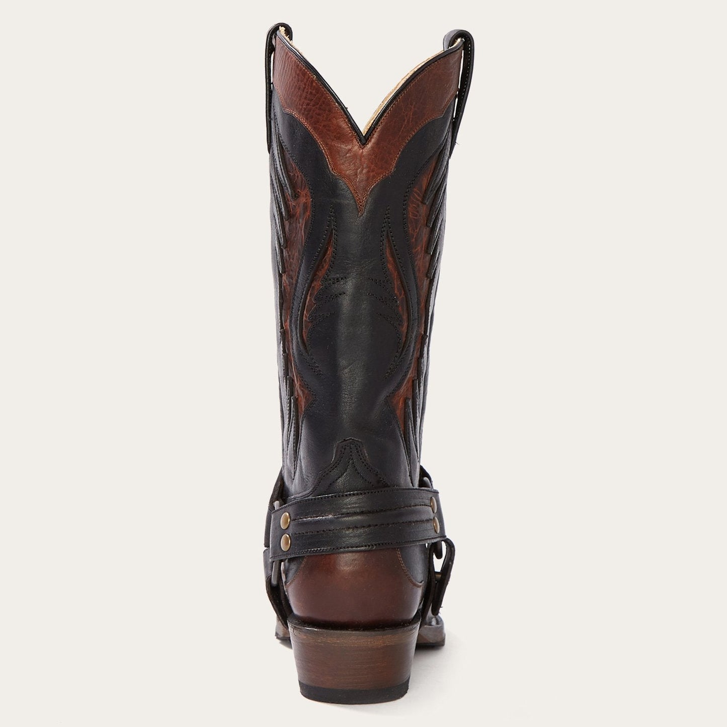 Biker Outlaw Oiled Leather Cowboy Boot