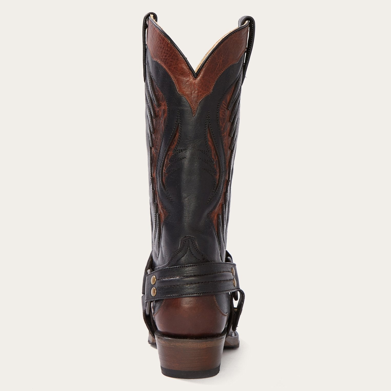Biker Outlaw Oiled Leather Cowboy Boot