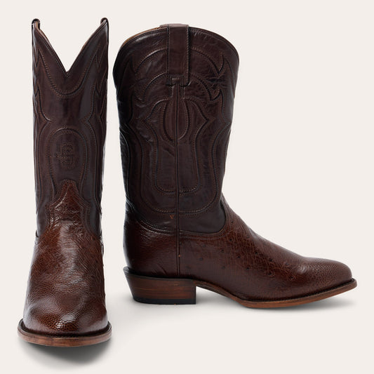 Wyatt Smooth Ostrich Boots