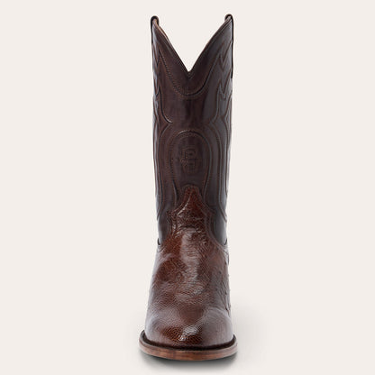 Wyatt Smooth Ostrich Boots