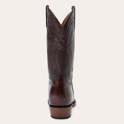 Wyatt Smooth Ostrich Boots