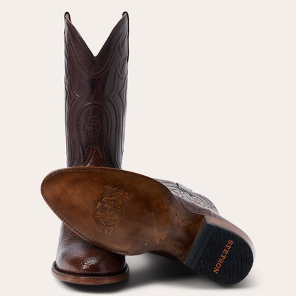 Wyatt Smooth Ostrich Boots