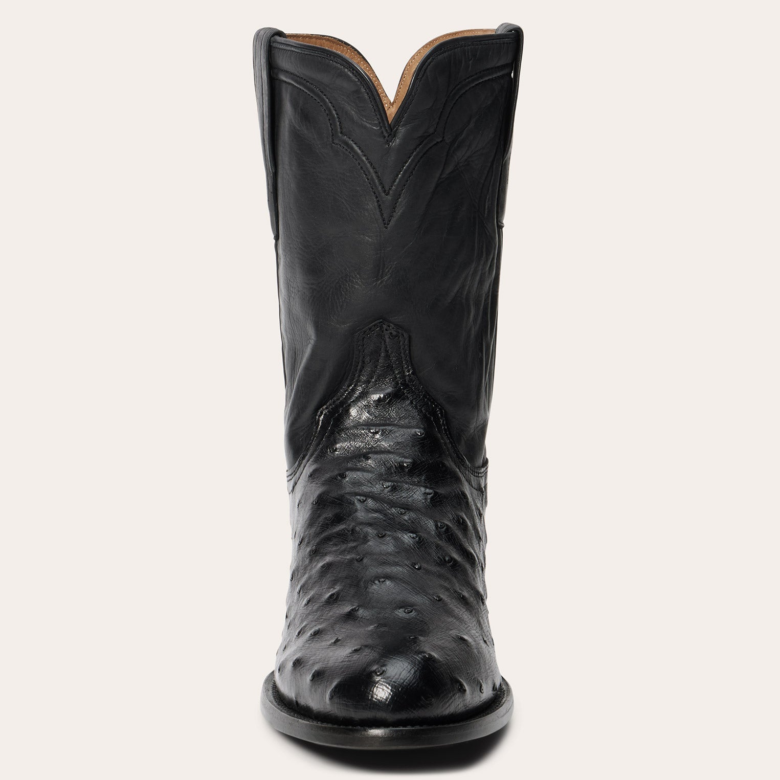 Austin Ostrich Roper Boots