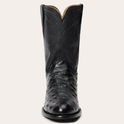 Austin Ostrich Roper Boots