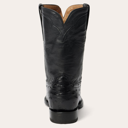 Austin Ostrich Roper Boots