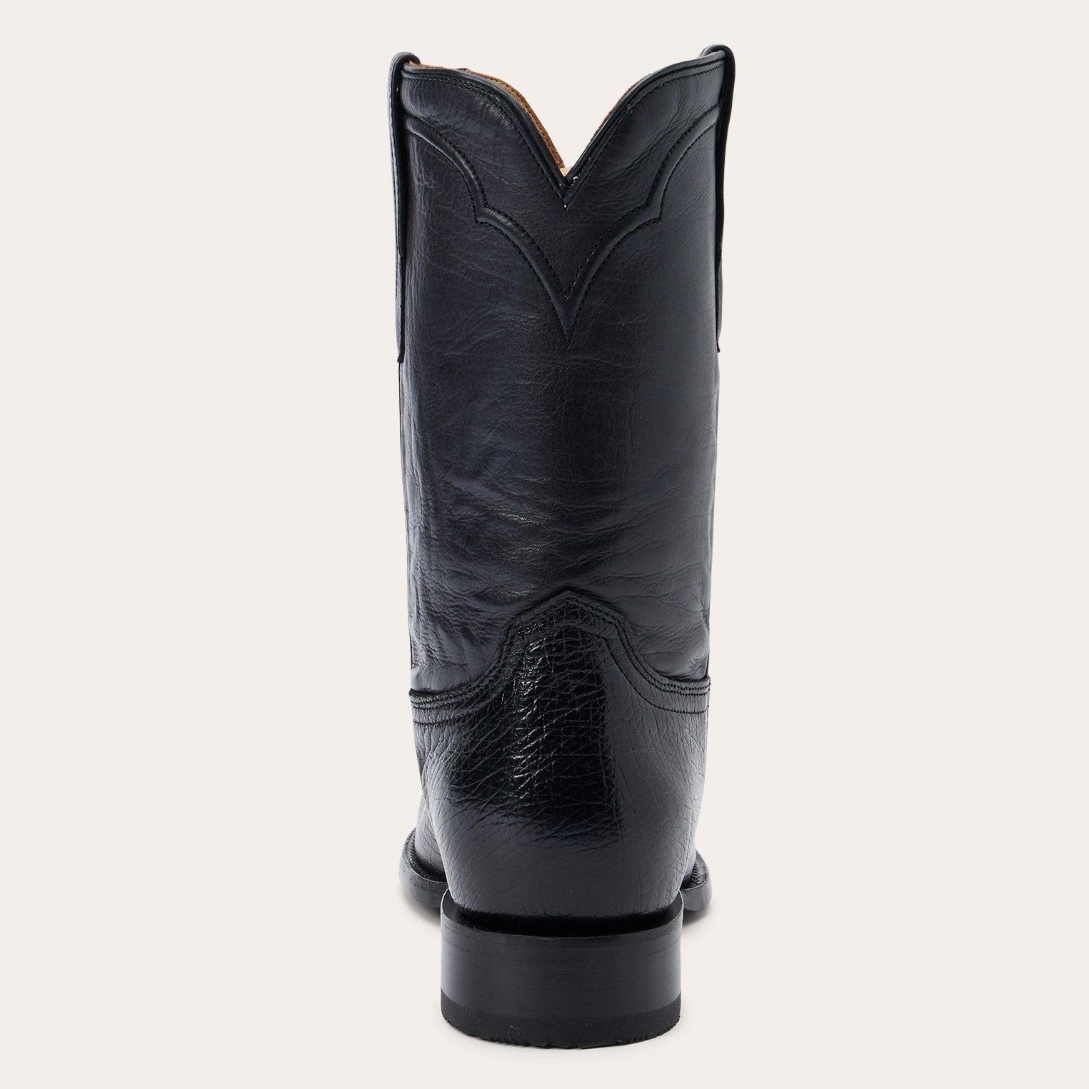 Clay Smooth Ostrich Roper Boots