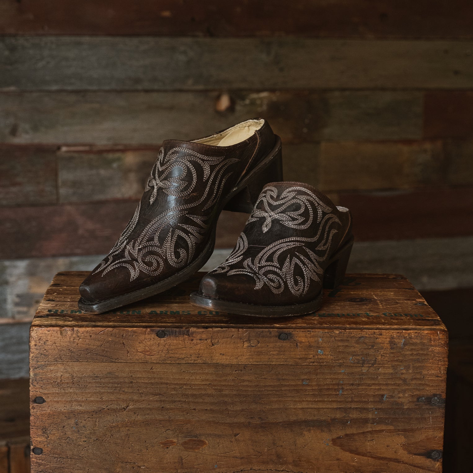 Adley Vintage Finished Leather Mules