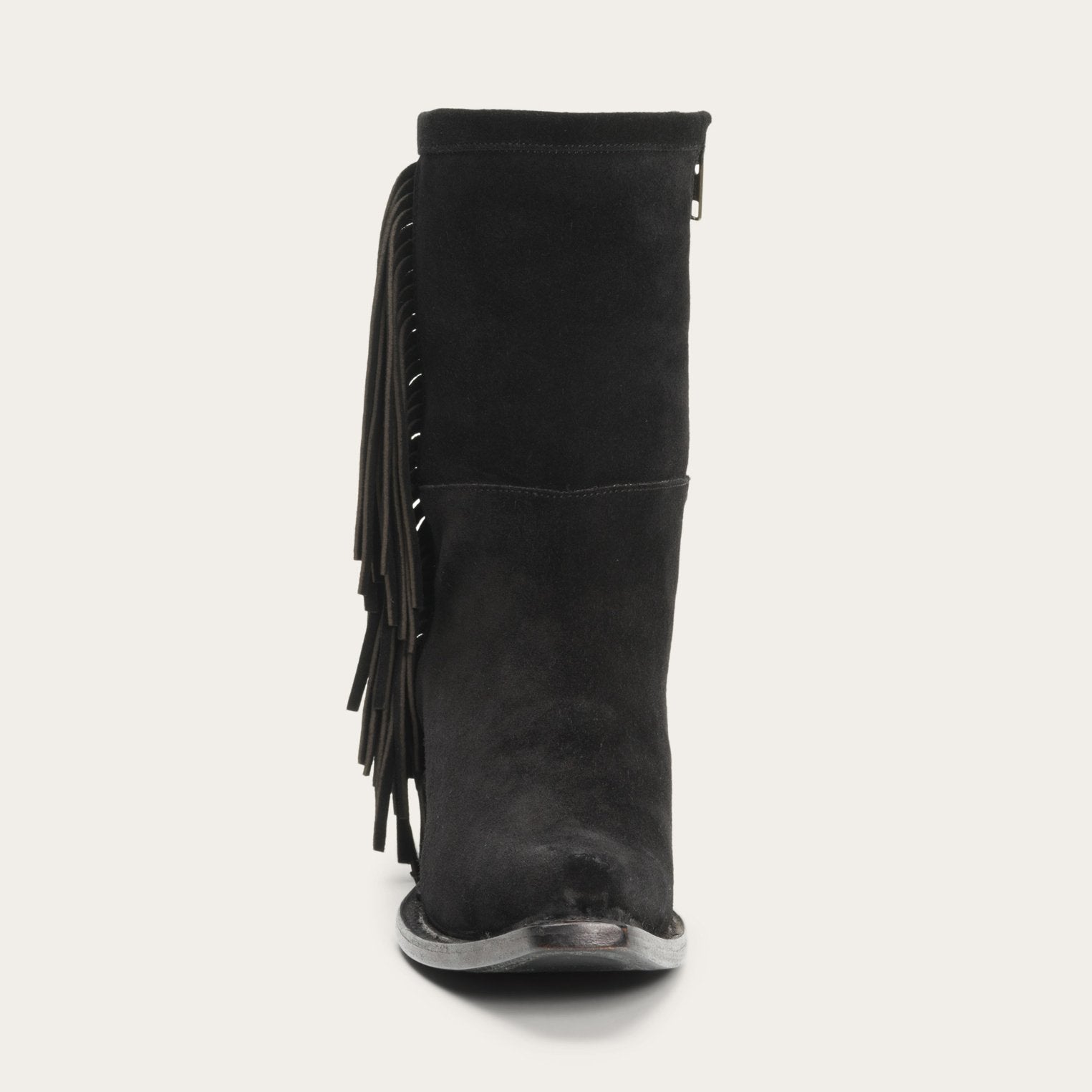 Halle Suede Fringe Side Zip Boot