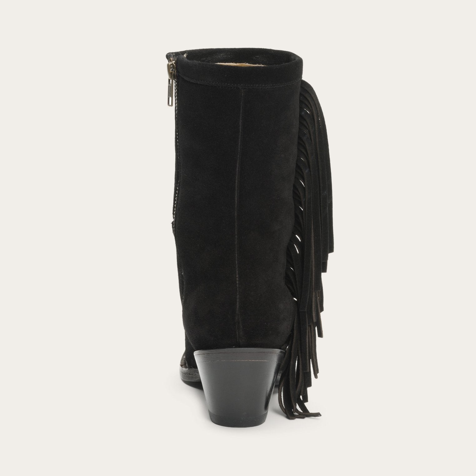 Halle Suede Fringe Side Zip Boot