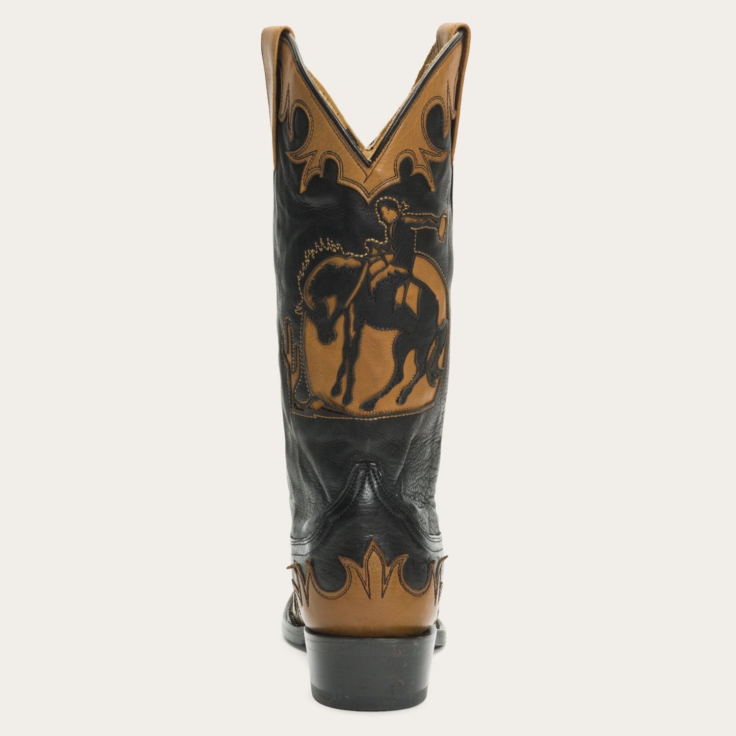 Faye Cowgirl & Horse Underlay Leather Boot