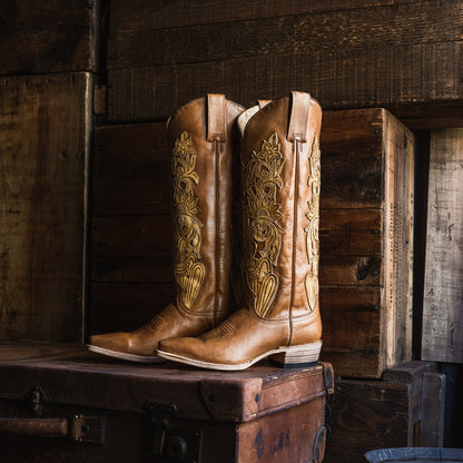 Jules Hand Tooled Leather Boot