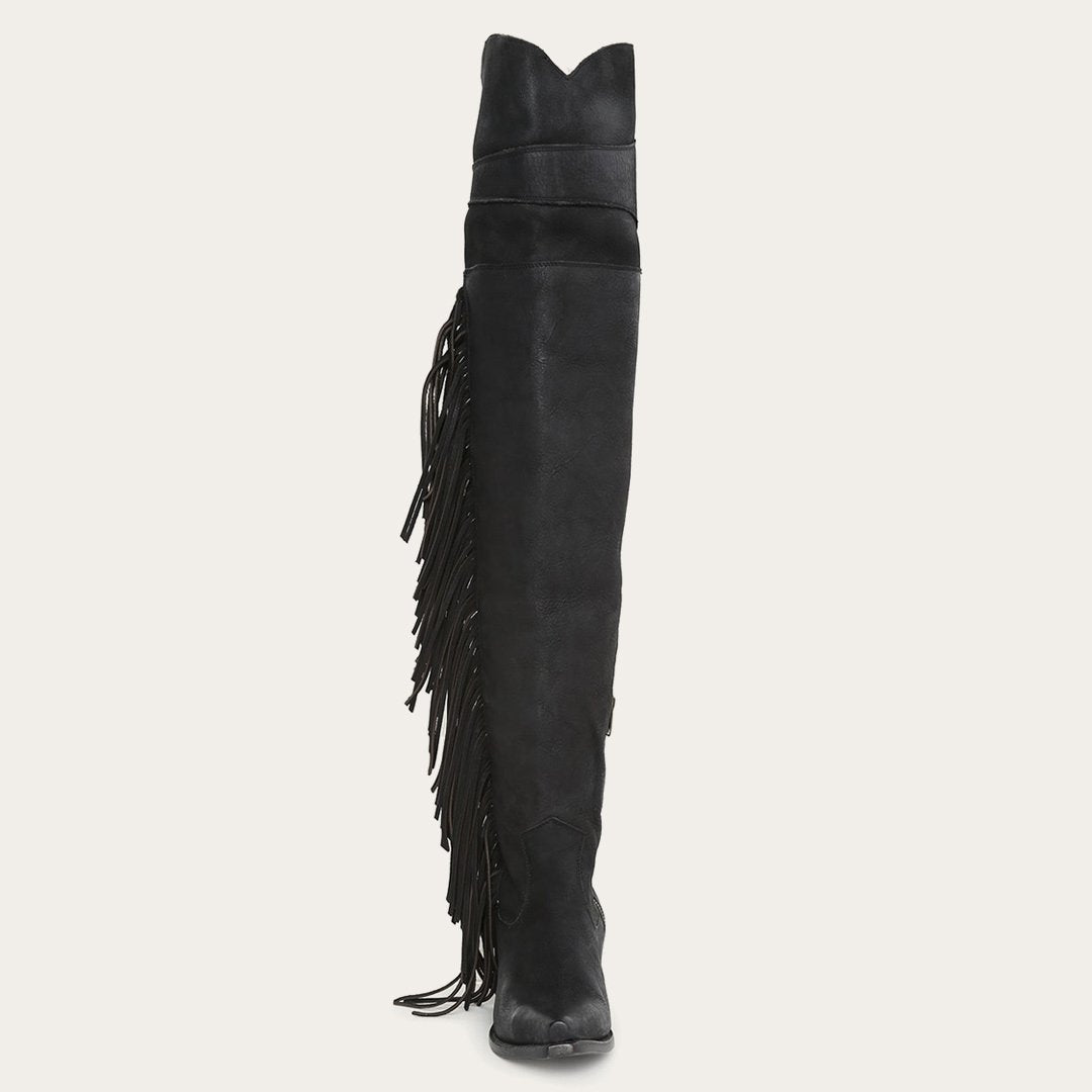 Glam Over-The-Knee Fringe Boot