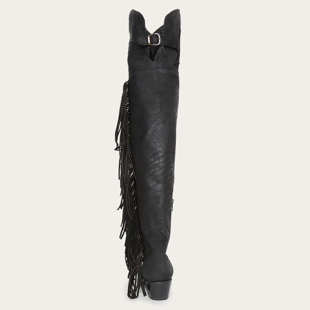 Glam Over-The-Knee Fringe Boot
