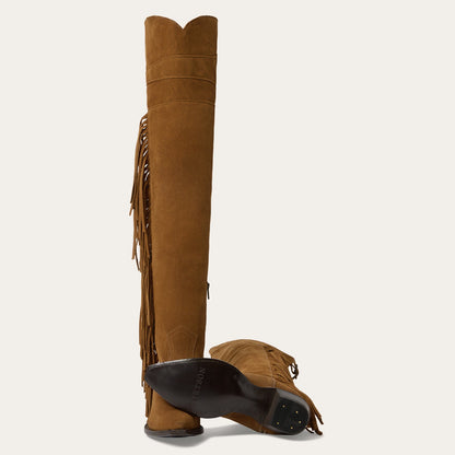 Glam Over-The-Knee Fringe Boot