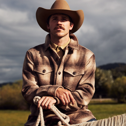 Wool Plaid Shirt Jacket