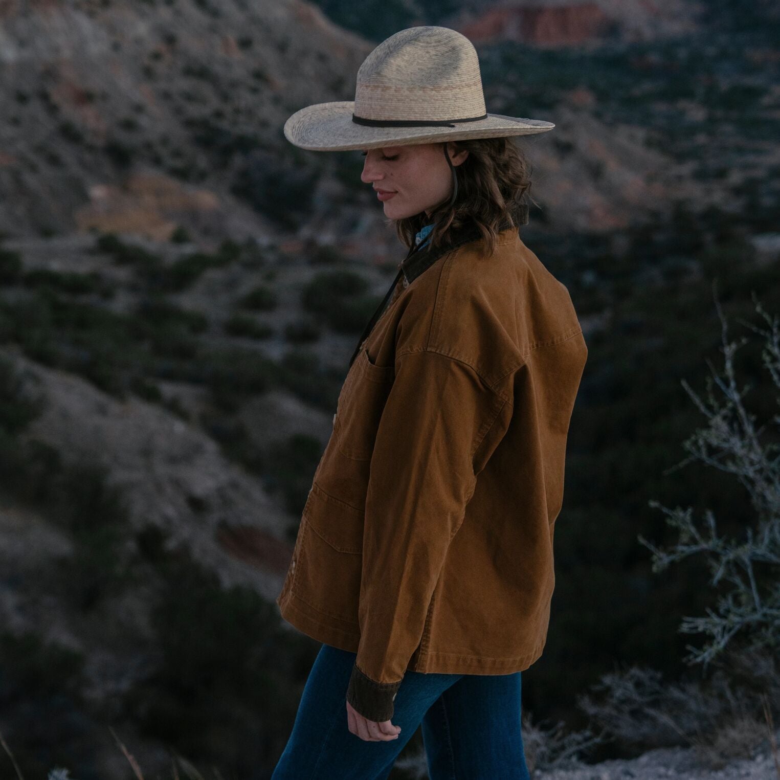 Corduroy Collar Canvas Barn Jacket