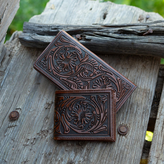 Tooled Bi-Fold Wallet