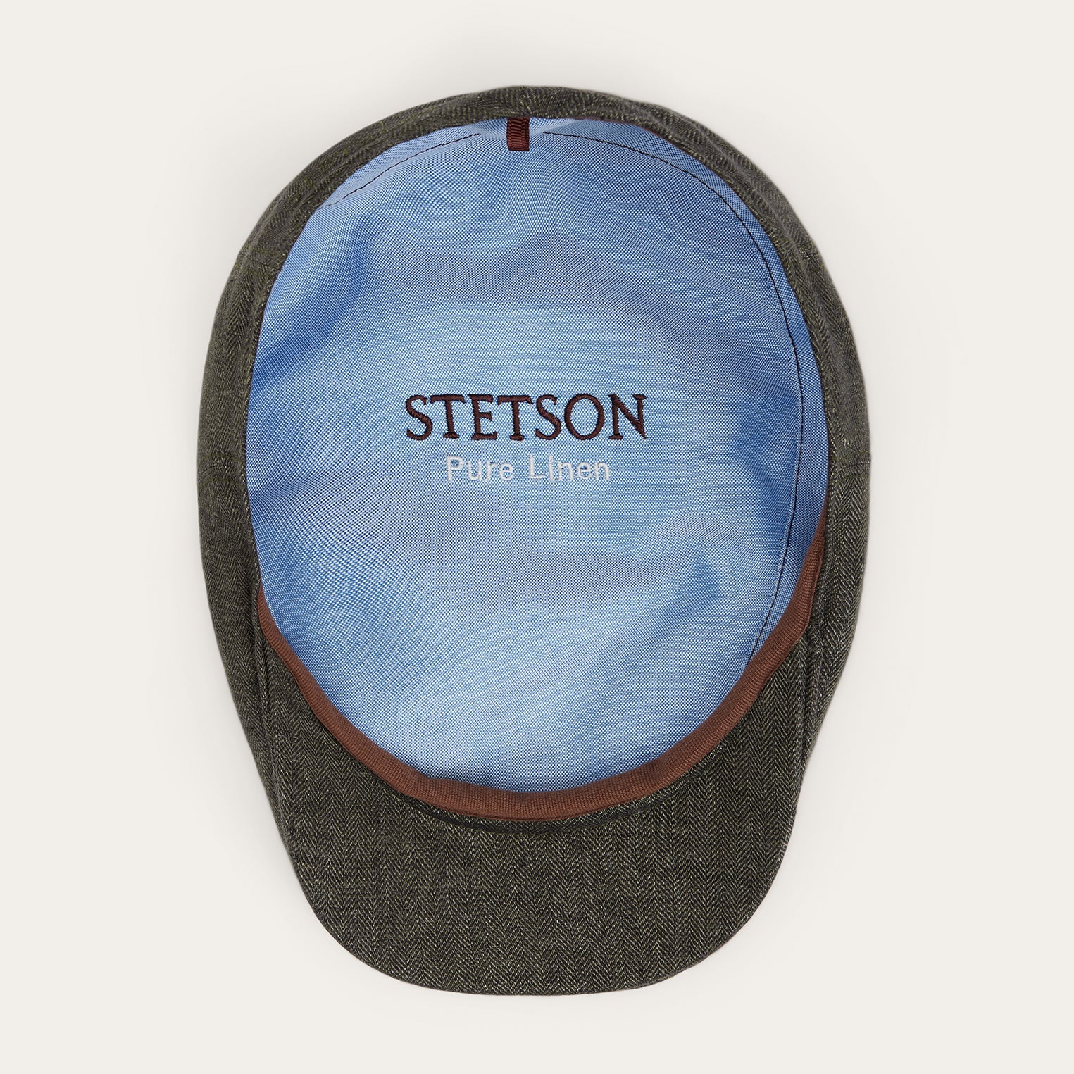 Herringbone Linen Ivy Cap
