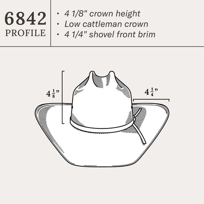 Thunder 10X Straw Cowboy Hat