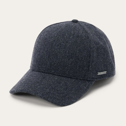 Wool Herringbone Baseball Cap